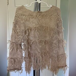 Girls fringe sweater
